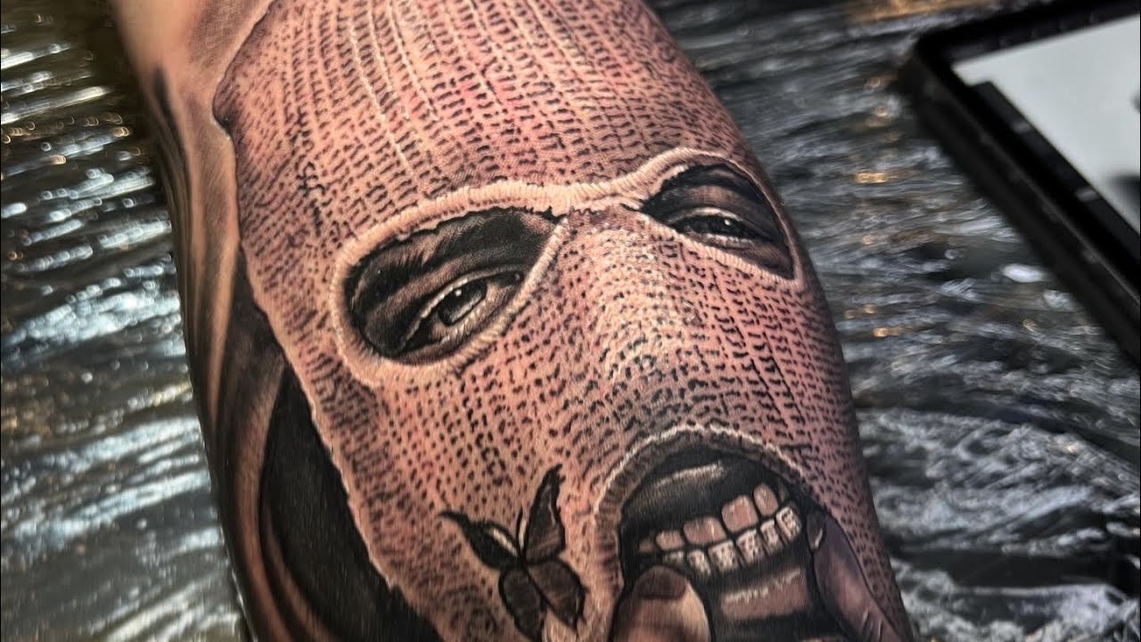 LIVE TATTOO Balaclava Portrait ⛓ YouTube