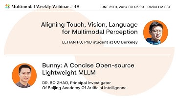 Modality Alignment for Multimodal Perception & Open-Source Lightweight MLLM | Multimodal Weekly 48
