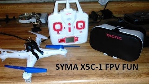 Syma X5C-1 fpv fun with X8 transmitter