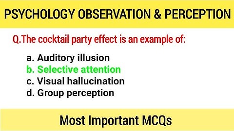 Observation & Perception MCQs | Most Repeated Psychology Questions for Exams 2025