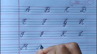 Cursive Alphabets Capital | Cursive Writing | Learn to write cursive capital letters