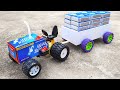 How to Make a Tractor 🚜 From Colgate Box at Home | DIY DC Motor Colgate Tractor with Trolley