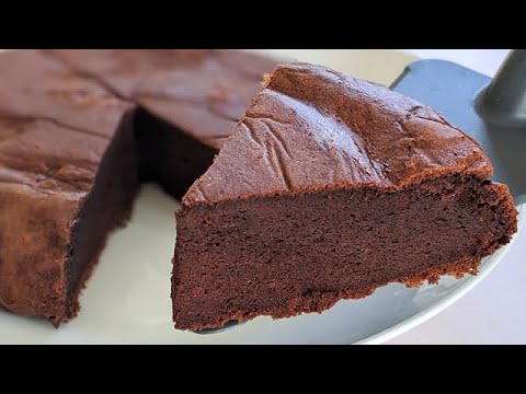Sans Farine Et Sans Sucre Gateau Au Chocolat Cremeux 5 Ingredients Recette Facile Youtube