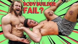 BODYBUILDER VS BACKFLIP | Jujimufu & Houston Jones