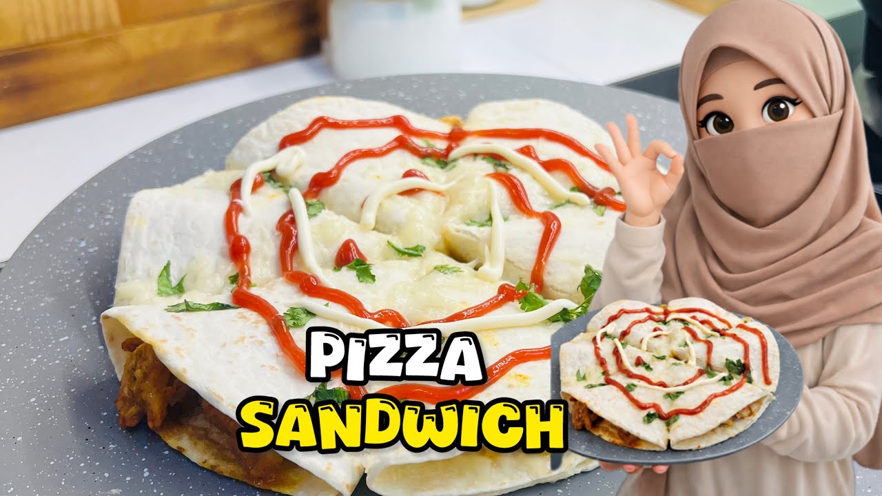 Pizza Sandwich Recipe | Easy Sandwich Pizza For Iftar