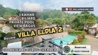 REVIEW VILLA ELDIA 2 PUNCAK ~ Villa Murah dekat Curug cilember bogor