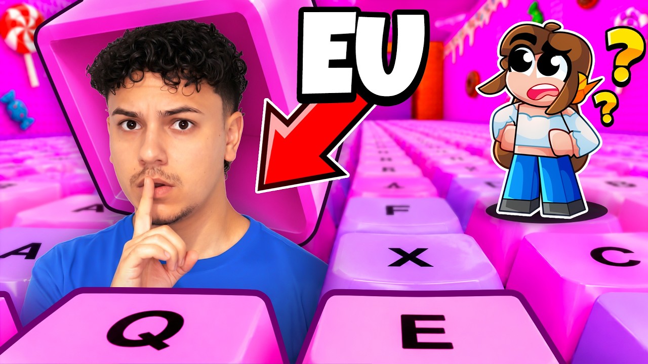 Usando GLITCHES para TRAPACEAR no ESCONDE ESCONDE de TECLADO!