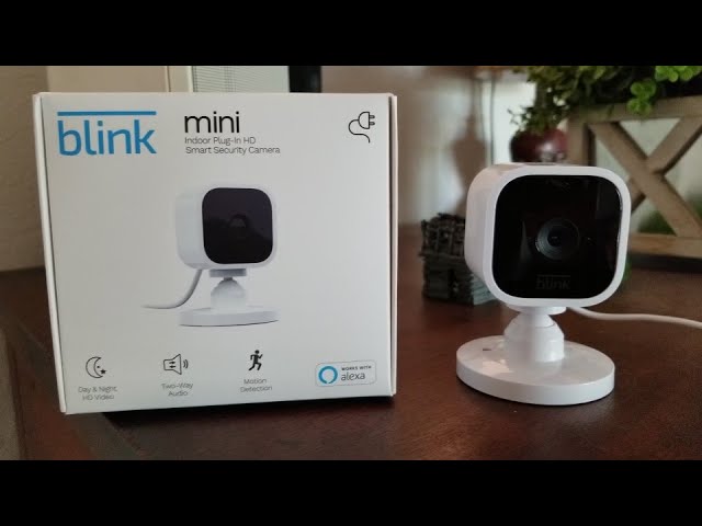 BLINK Mini Indoor Plug-in HD Smart Security Camera w/ Motion Detection  (WHITE)