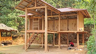 340 Days The process of building a large wooden house from start to finish |Living With Nature