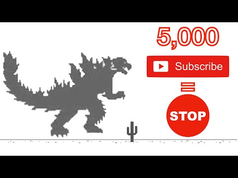 Playing Chrome Dinosaur Game 24/7 Until I reach 5000 Subscribers! | Chilled Music | Official Attempt