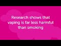 Is vaping less harmful than smoking? | Cancer Research UK (2021)