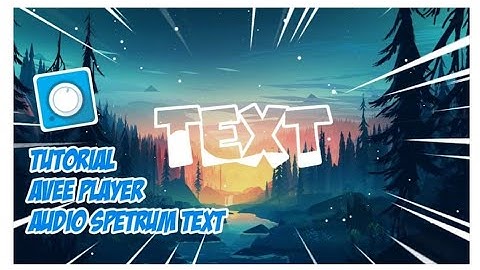 Text Audio Spectrum In Avee Player || Avee Player And Pixellab Tutorial