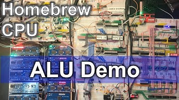 ALU Demo - Making an 8 Bit pipelined CPU
