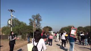 Los vecinos de Suncho Corral se cansaron y salieron a manifestarse