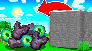 Minecraft but Stone drop Super OP items...