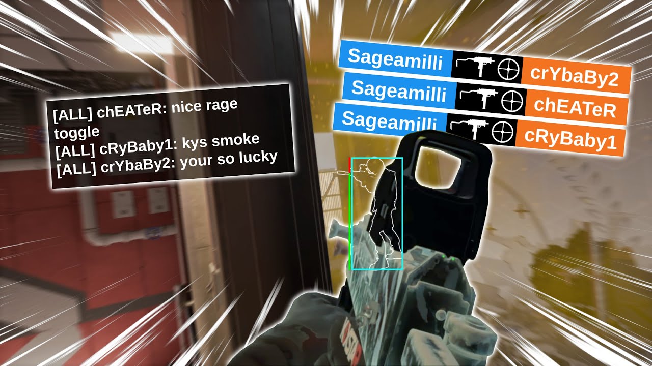 Blatant Cheaters Think I Cheat in Rainbow Six Siege - YouTube