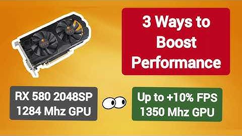 RX 580 2048SP | 3 Ways to Boost Performance | Up to 10% Extra FPS!!