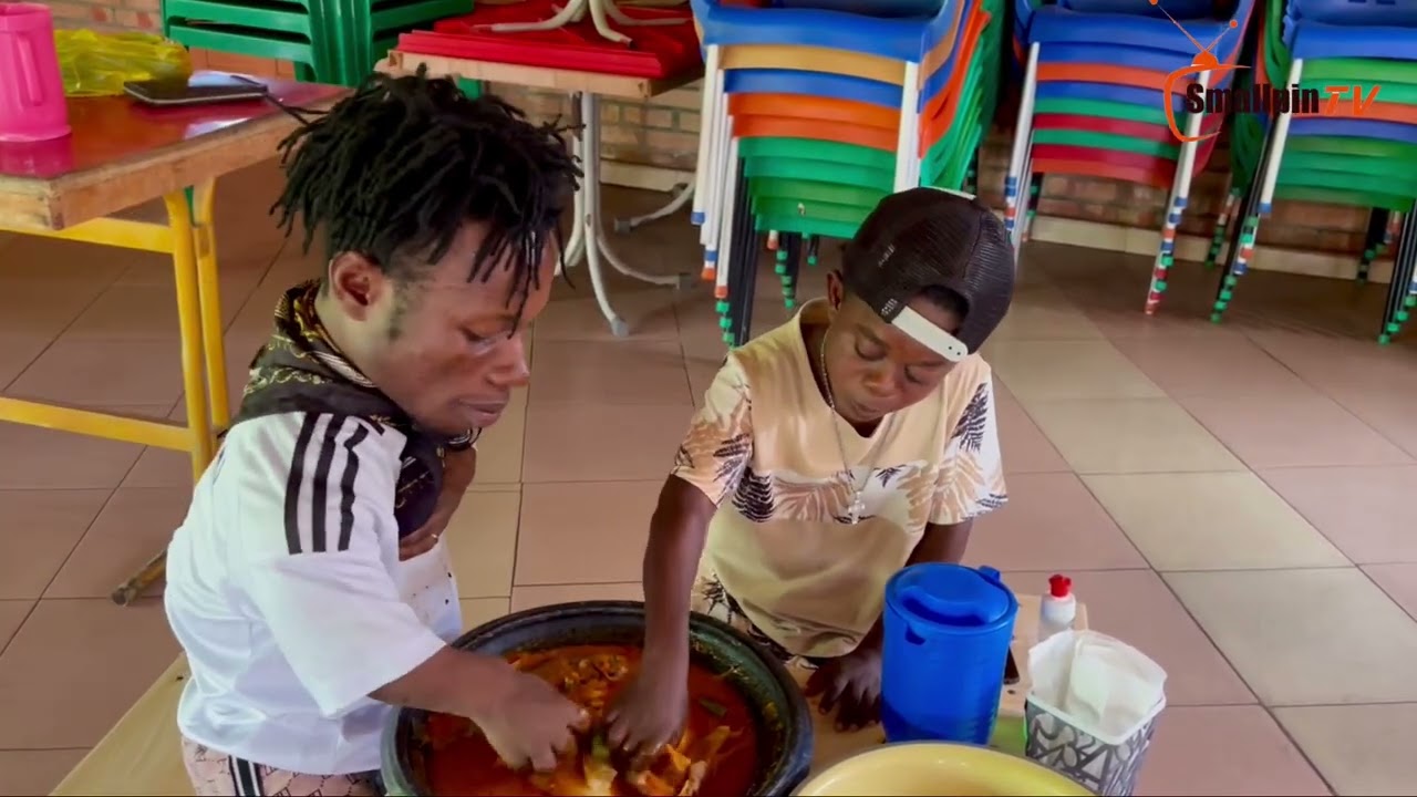 The two short men in Ghana eats Heavy food and what happened was…🤣🤣🤣