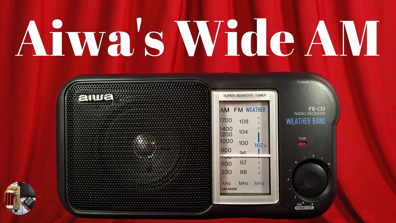 Aiwa FR-C33 AM FM Weather Band Portable Radio Review - YouTube