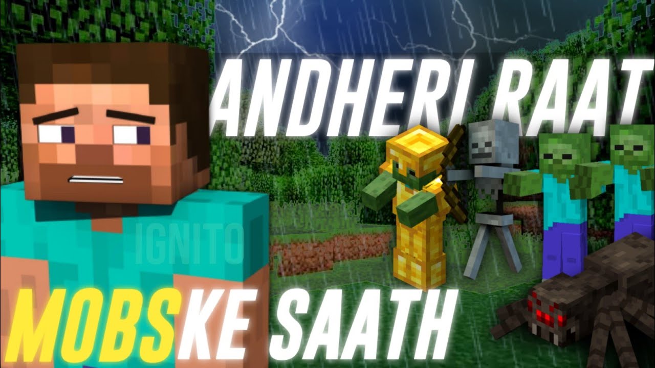 Can I survive this horrible night in Minecraft? | Minecraft Hindi gameplay EP.2 | ignito