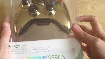 Unboxing Xbox 360 Gold Chrome Controller (UK)
