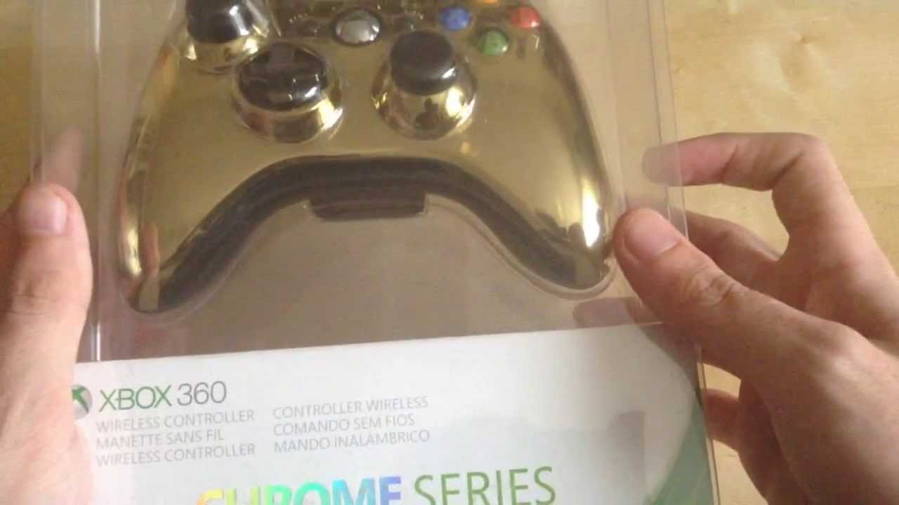 Xbox 360 Wireless Controller - Gold Chrome