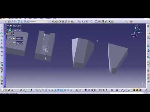 catia v5part design draft angle command