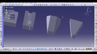 catia v5part design draft angle command