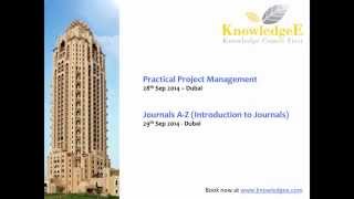 Knowledge E September 2014 Workshops
