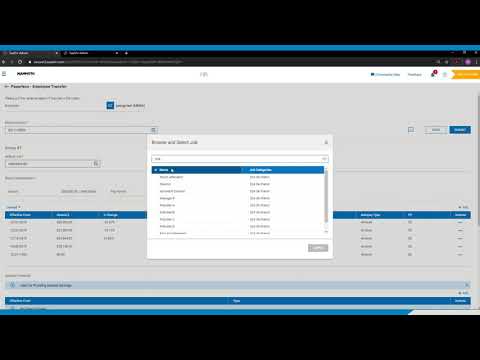 How to initiate an employee transfer in Kronos