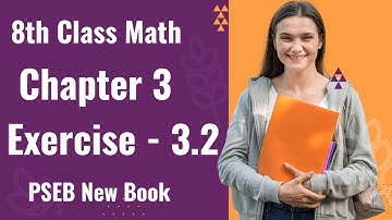 PSEB 8th Class Math New Book Chapter 3 Exercise 3.2 #meetsirmaths #pseb #pseb8thclass #maths