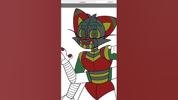 UNCUT/// Character Design 2025 [DAY #3] Random Color Palette Challenge // 🤖Robot Cat😺 #shorts