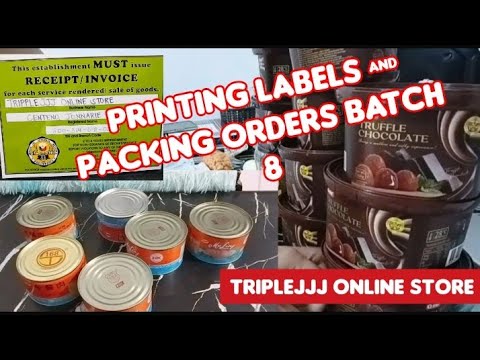 Printing Labels and Packing Orders From My TikTok Shop Batch 8