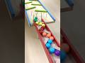 Marble Run ASMR ☆ HABA & DIY Rattling Slope, Mario Earthen Tube Case #106 #shorts #marblerun #asmr