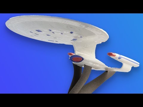 StarTrek Enterprise 1701-D - 3D printed and painted