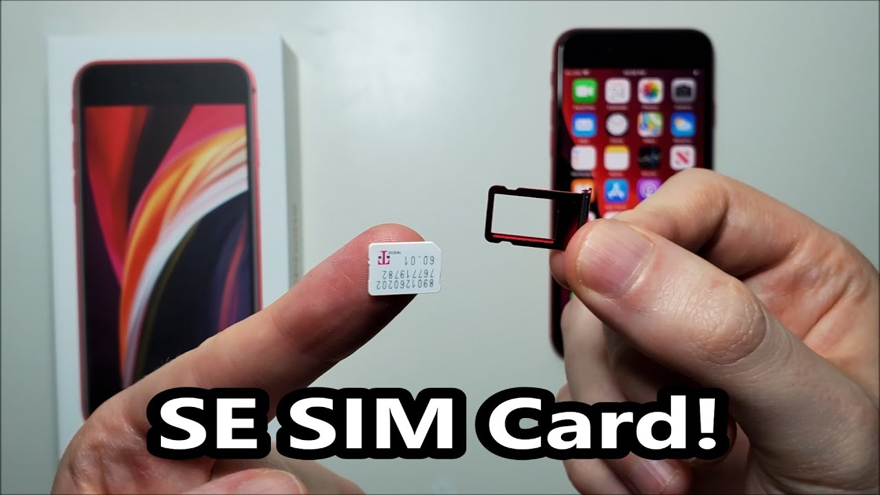 Iphone Se Sim Card How To Insert Or Remove Youtube