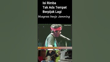IsiRimba Tak Ada tempat Berpijak Lagi #iwanfalsfans #banjocover #countrymusic #shorts