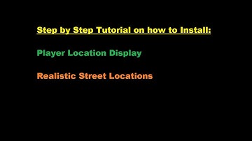 GTA V | GTA 5 | LSPDFR | Tutorial | Player Location Display | Realistic Street Locations |