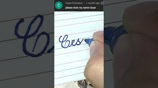Cesar - Beautiful Name In Cursive Writing Cursive Writing For Beginners