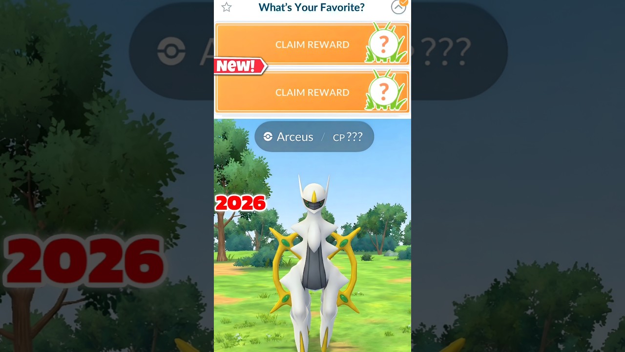 First ever *Arceus* appearance in pokemon go 