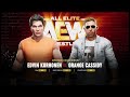 Edvin Korhonen vs. Orange Cassidy for the AEW World championship.