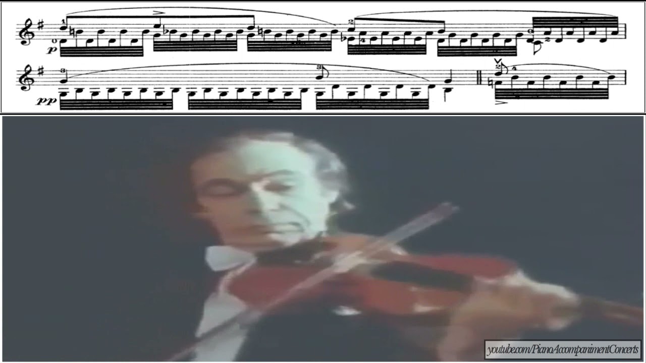 Leonid Kogan - Paganini - Nel cor più non mi sento | Sheet Music (HD)