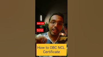 Documents required to Renew OBC NCL certificate #ssc #obcncl #obc