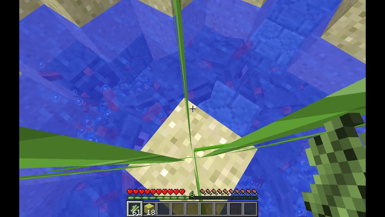 Minecraft Ocean Monument, Retrospective: Draining the water from above - YouTube