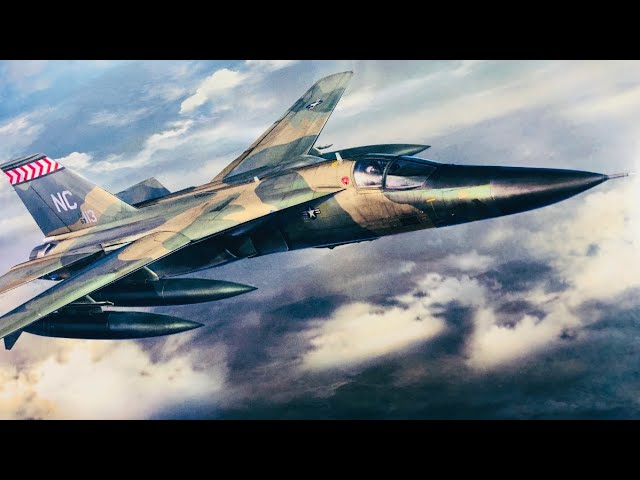 Avion Jouet Vintage T.N.-Nomura Japon - Grumman F-111A Jet Fighter Tôle 34 Cm - 1986
