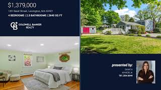 JUST LISTED!! 155 REED ST. LEXINGTON MA 02421
