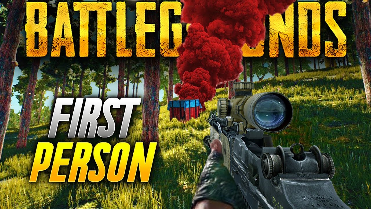 Battlegrounds: FIRST PERSON  + MK14 EBR GAMEPLAY (Playerunknown's Battlegrounds Gameplay)