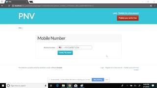 Phone Number Verification plugin for Osclass - Demo