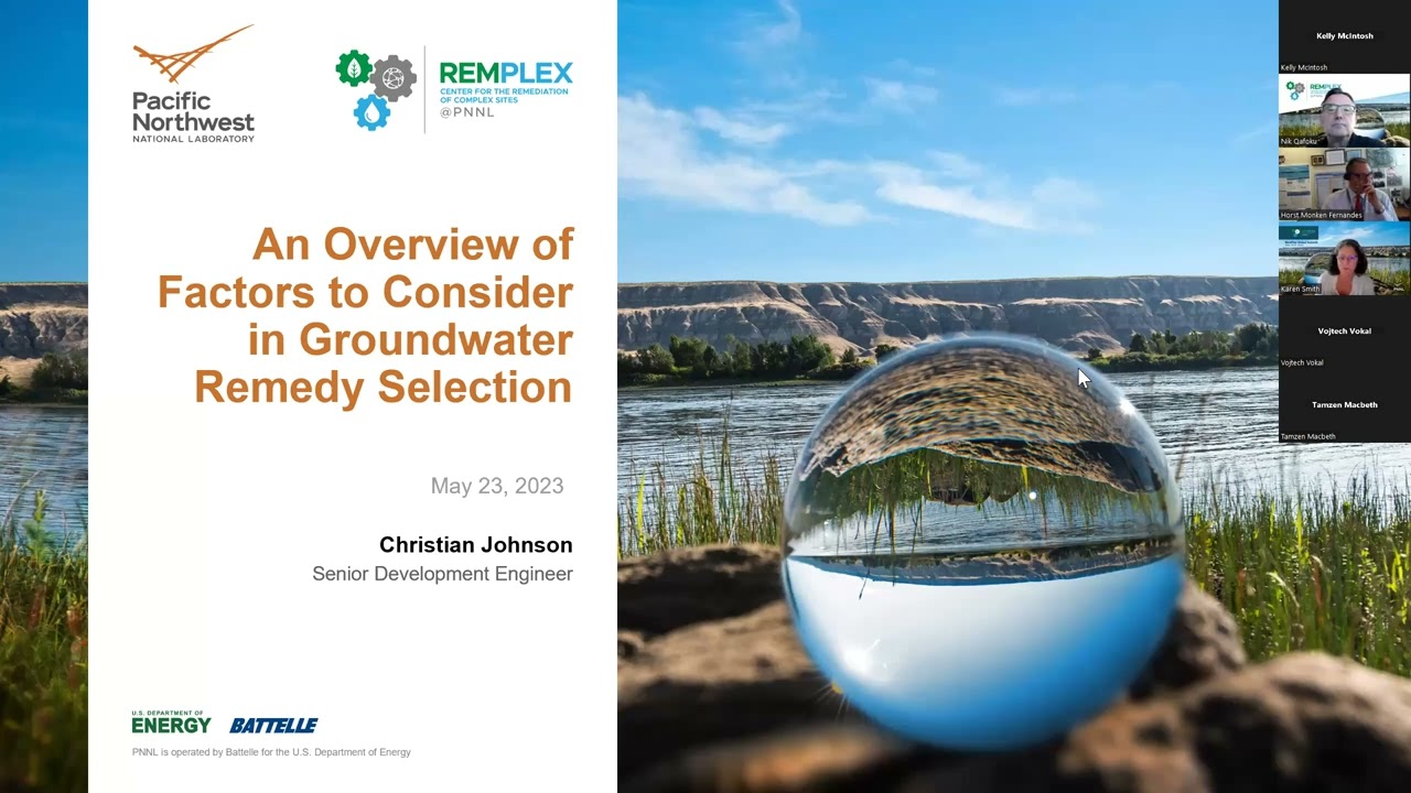 RemPlex-IAEA Seminar: Assessing Environmental Remediation Technologies - Groundwater