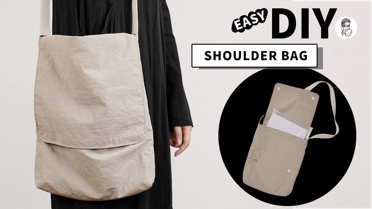 EASY DIY Shoulder Bag with Flap | Простая DIY Сумка на Плечо с Клапаном
